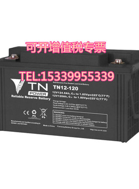 天能TN12-120铅酸蓄电池/电厂/船舶/UPS不间断电源/12V120AH/机房