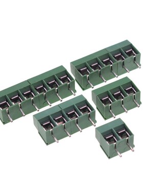 KF126-2P 3P 接线柱 5.0mm 接线端子 30L0V 8A 十字螺丝 绿色端子