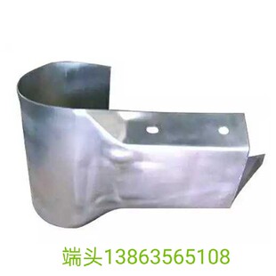高速公路波形护栏板端头 防撞双波护栏板弯头镀锌喷塑配件厂家