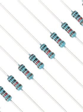 1/4W金属膜五色环0.25W电阻4.3R/43R/430R/4.3K/43K430KY编带100