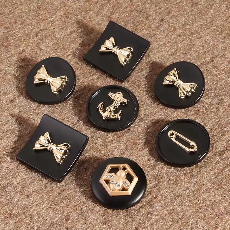 大衣西装扣金属圆形外套高档