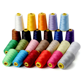 家用彩色缝纫线402缝纫机线手工缝衣线高强度402涤纶3000码 手缝线