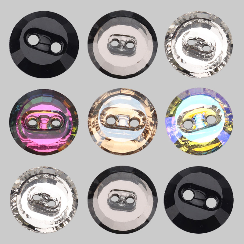 玻璃水钻纽扣高档衬衫百搭毛衣