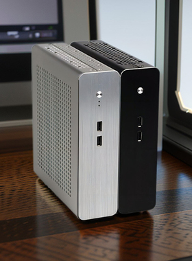 直销联达全铝G60S迷你itx机箱侧透电脑机箱家用办公mini小主机箱