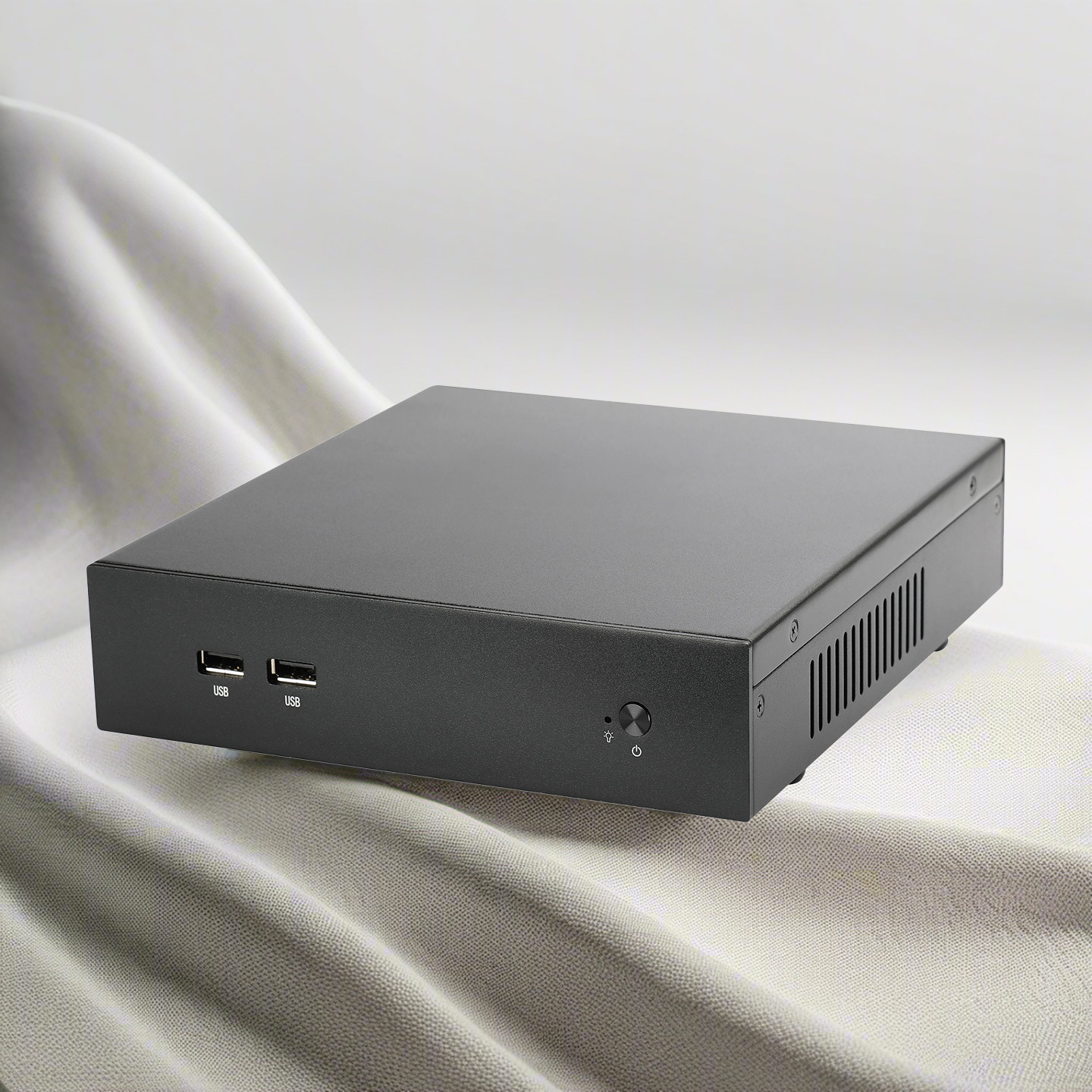 新款联达T44全铝合金ITX机箱台式机电脑迷你机箱便携式mini小机箱