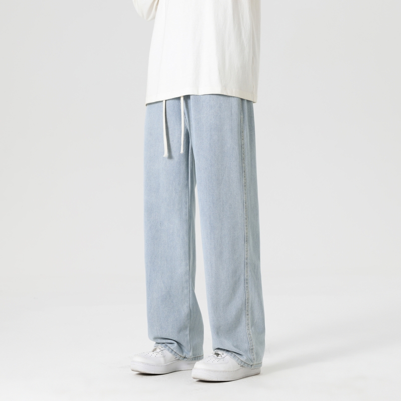 WAALEVANA美式复古垂感牛仔裤