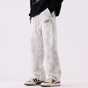 WAALEVANA复古运动脏脏裤