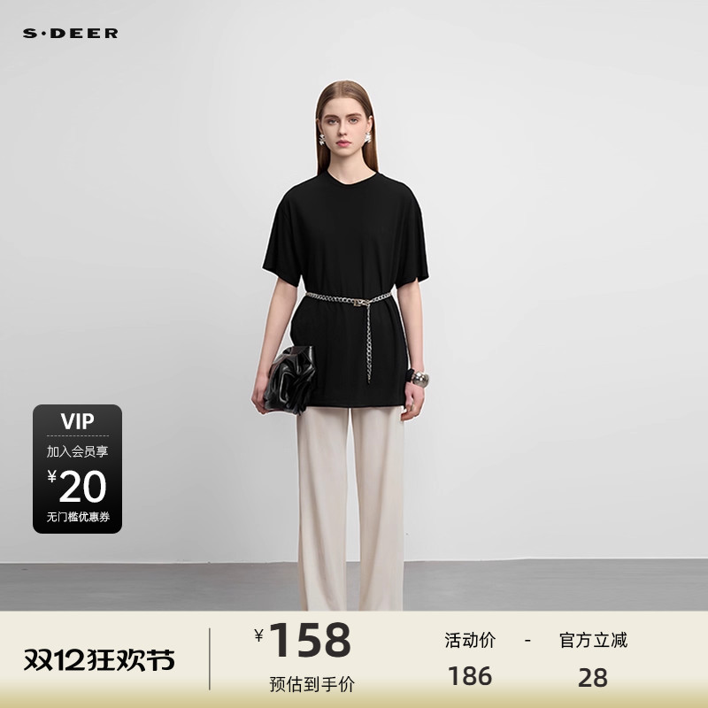 sdeer圣迪奥女装抽绳松