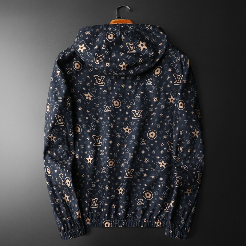 2023年春款新款男士休闲百搭连帽印花夹克8013M-5XL,男装夹克,钱塘6026