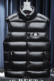 90白鸭绒立领羽绒马甲绿/黑M0951P220M-5XL（图形已注册，男装羽绒服，钱塘6026