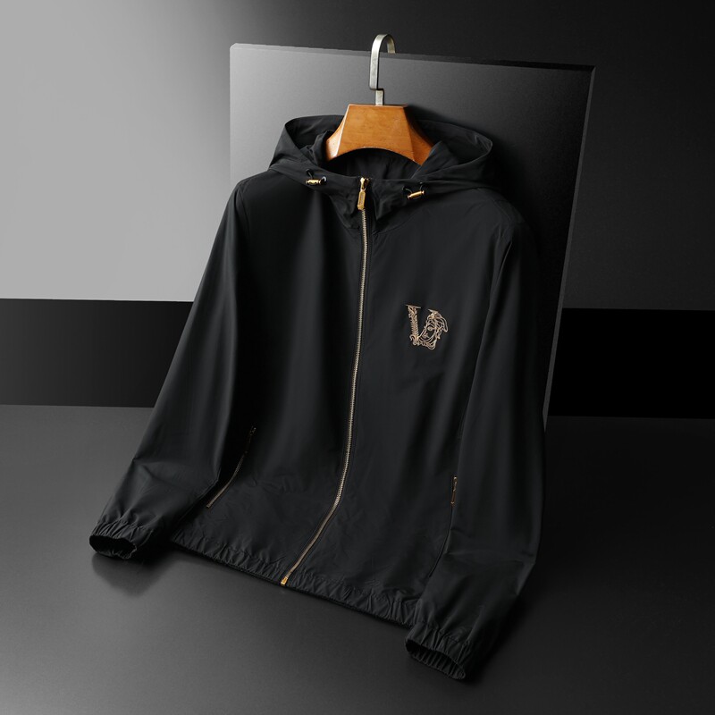 2024年春季新款男士休闲连帽刺绣夹克M-5XL1065-P175,男装夹克,钱塘6026
