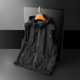 2025春装新款男士连帽刺绣马甲背心M-5XL钱塘6026-9002-P145，男装背心/马甲，钱塘6026