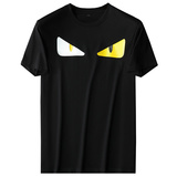 2024年新款双丝光棉短袖T恤2051-P80M-5XL黑色，男装T恤，钱塘6026