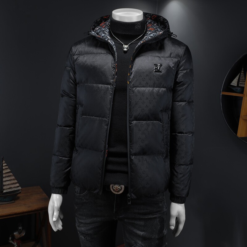 2025冬装新款连帽羽绒服男M-5XL钱塘6026-Y9017-P300（假模图,男装羽绒服,钱塘6026