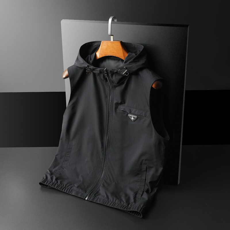2024春装男士连帽马甲背心M-5XL9003-P140,男装背心/马甲,钱塘6026