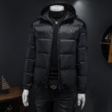 2025冬装新款连帽羽绒服男M-5XL钱塘6026-Y9020-P300（假模图，男装羽绒服，钱塘6026