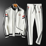 2024年春装新款男士运动休闲套装黑/白钱塘2020-6301-P250，男装休闲套装，钱塘6026