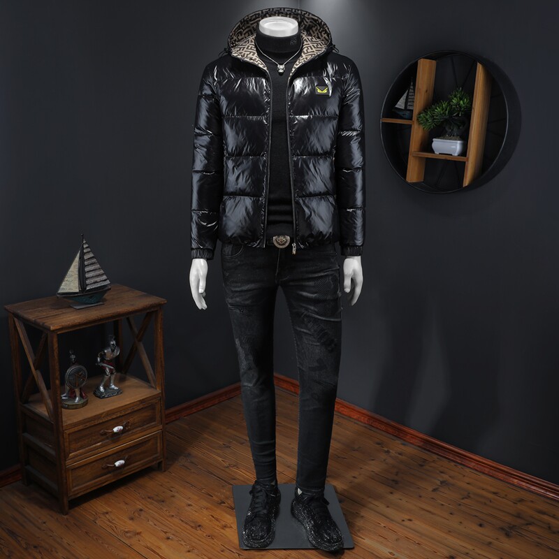 2025冬装新款连帽羽绒服男M-5XL钱塘6026-Y9016-P300（假模图,男装羽绒服,钱塘6026