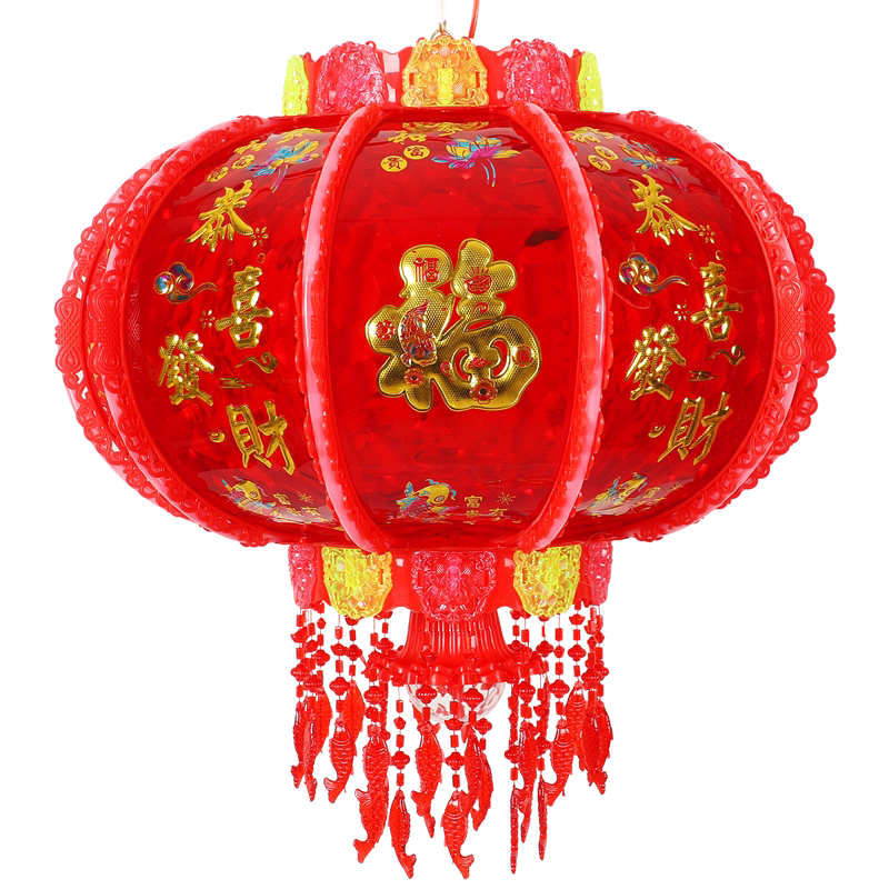 水晶旋转灯笼灯吊灯中国风