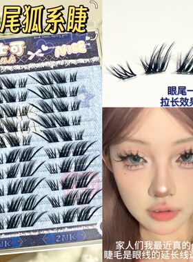 眼尾拉长！鱼尾狐系斜飞