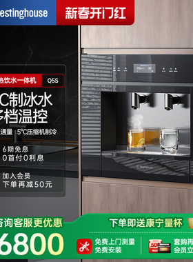美国西屋Q5S嵌入式直饮水机家用直饮冷热一体机管线机饮水机