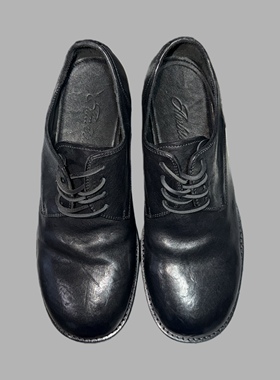 「首发价3开」AMBSOM进口水洗A级马皮固特异皮鞋真皮德比鞋992