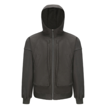 AMBSOM GLOBALVALLY 100％凯特绒纯棉立体口袋拉链连帽卫衣水洗