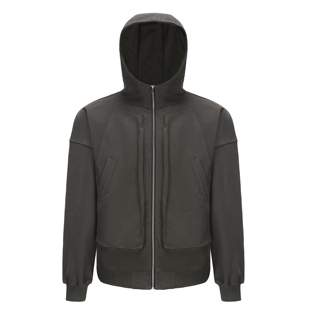 AMBSOM GLOBALVALLY 100%凯特绒纯棉立体口袋拉链连帽卫衣水洗