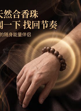 男士轻奢药香草本男女合香珠手串