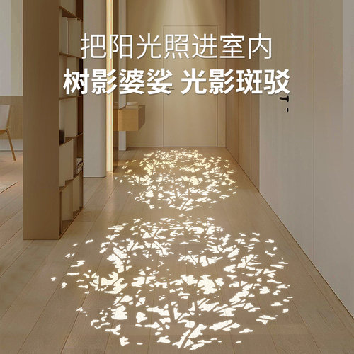 树影投影灯筒灯直播背景装饰射灯