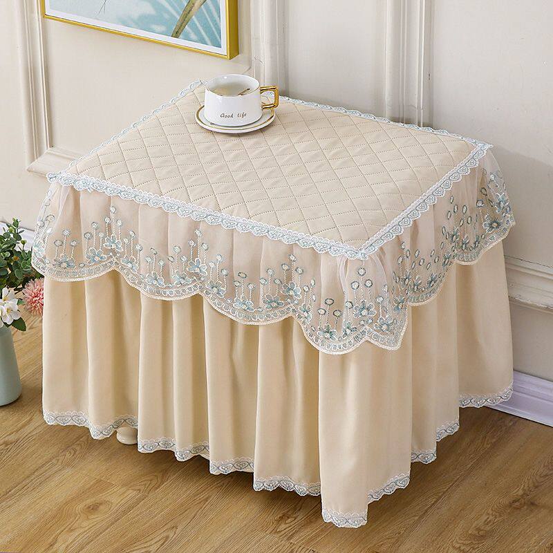 床头柜布罩防尘盖布巾简约蕾丝卧室小桌布欧式新款全罩小清新垫子