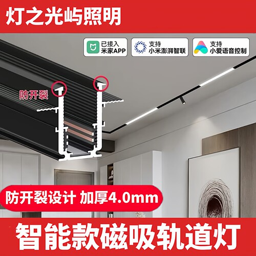 智能蓝牙mesh2.0嵌入磁吸轨道灯
