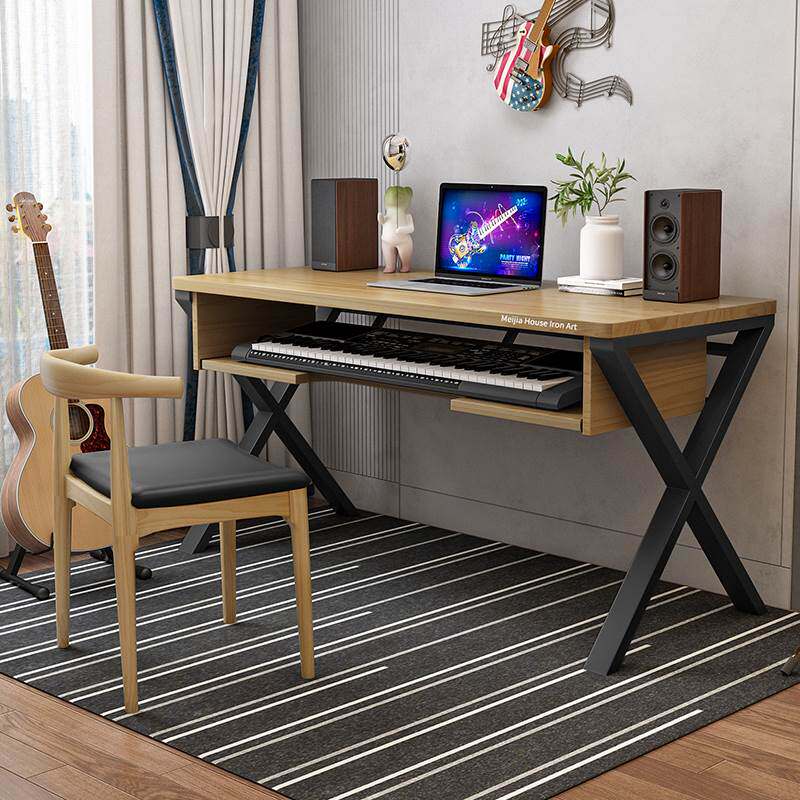 实木琴桌电钢琴桌子录音棚工作台音乐工作桌编曲工作台调音台桌子