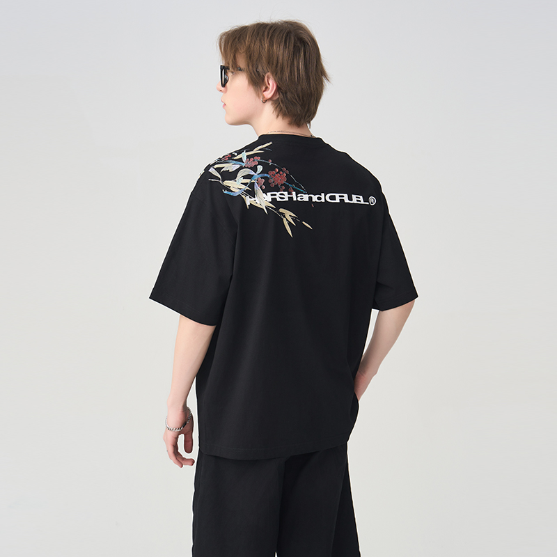 harshandcruel新中式水墨T恤