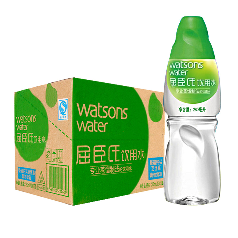 屈臣氏饮用水蒸馏水否中国280ml