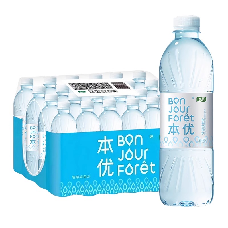 怡宝本优饮用水555ml*24瓶整箱特批价会议家庭小瓶饮用非矿泉水
