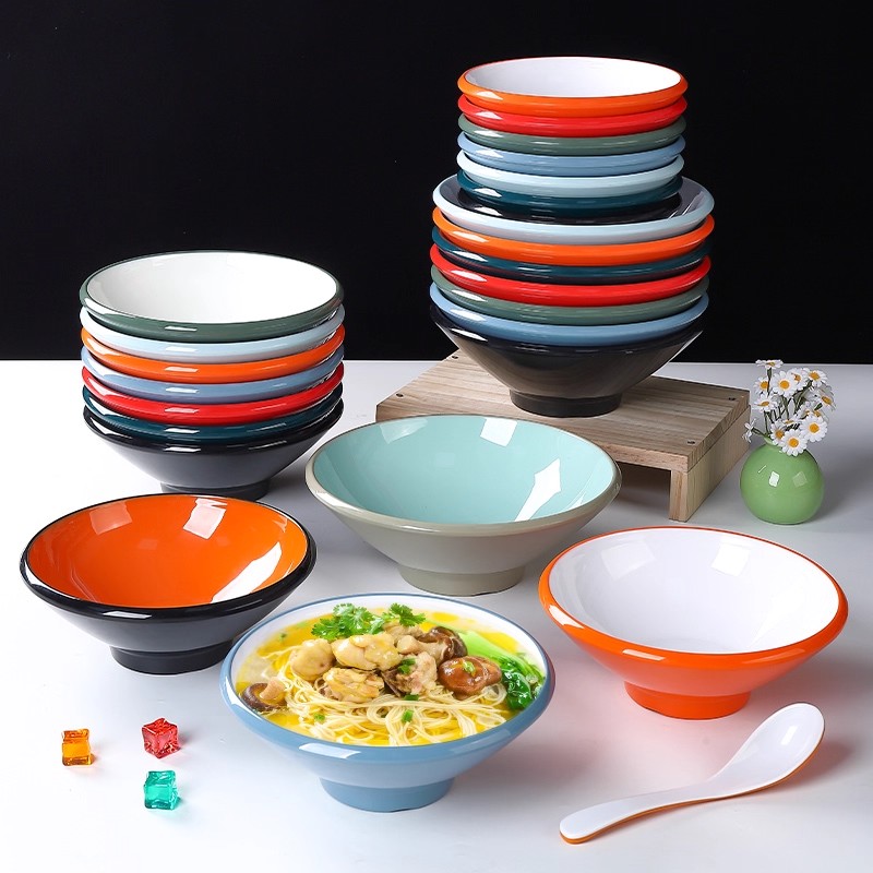 密胺牛肉面碗商用仿瓷螺蛳粉碗餐具餐厅面馆汤粉碗专用麻辣烫大碗