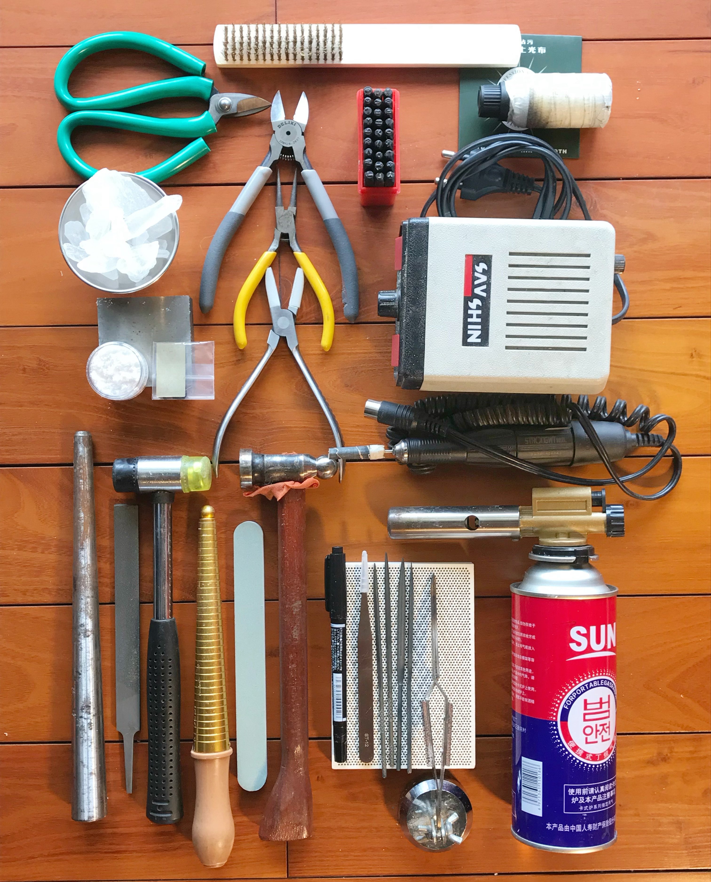 DIY超全工具包戒指开口闭口制作店铺全套工具材料包 视频讲解制作