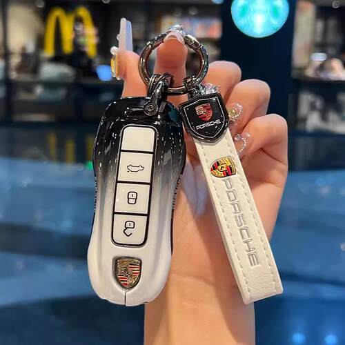 25款保时捷钥匙套新卡宴壳帕拉梅拉macan车911/718玛卡taycan女扣