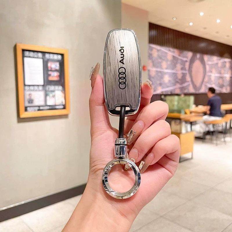 适用奥迪a6l钥匙套a3汽车a7l新款a3l女a6男q7壳q4etron扣q6高端