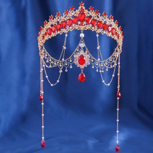 异域风头饰古风流苏额链