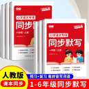小学语文同步默写练习册人教版 一二三年级上册下册看拼音写词语生字默写纸四五六年级同步字帖儿童作文写作阅读积累课本辅导教材书