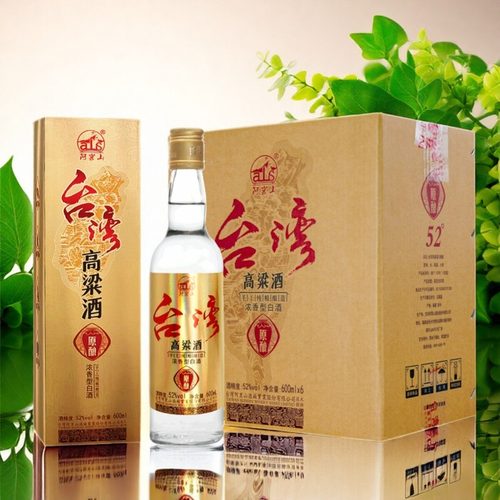 纯粮食酒台湾高粱酒52度盒装