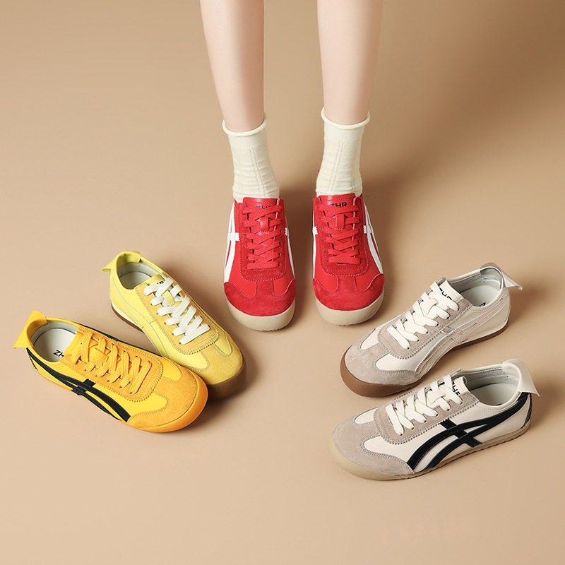 ZHR软底轻便德训鞋女夏季新款2025平底小众经典撞色一脚蹬小白鞋,女鞋,德训鞋,淘宝优惠券,粉丝福利购,淘宝优惠卷