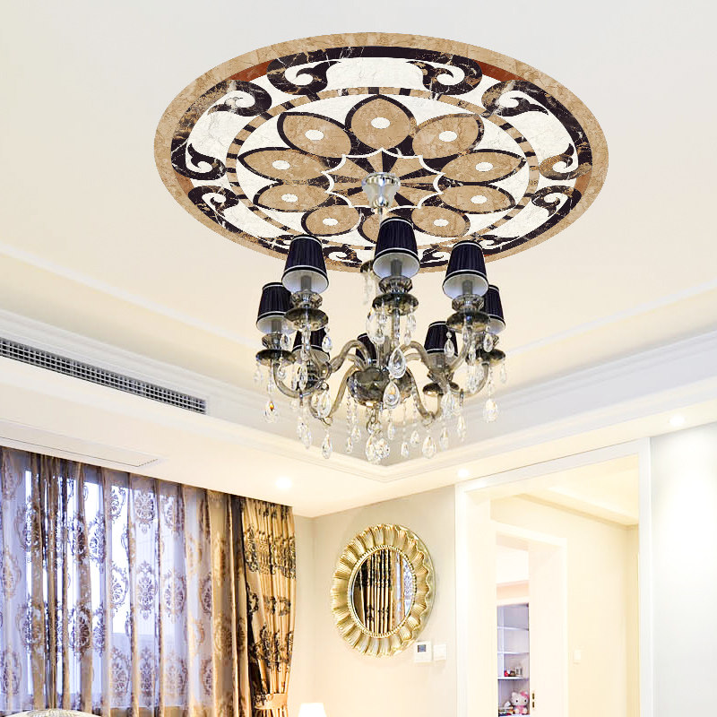 欧式天花板贴纸贴花客厅屋顶遮丑神器装饰房顶圆形灯贴墙贴画自粘