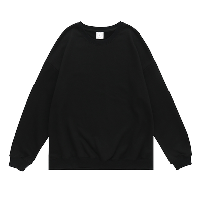 MEMZ宽松简约纯色加绒圆领卫衣