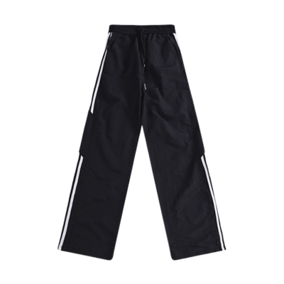 美式三条杠速干裤子男女薄款宽松山系潮牌阔腿休闲户外防水冲锋裤