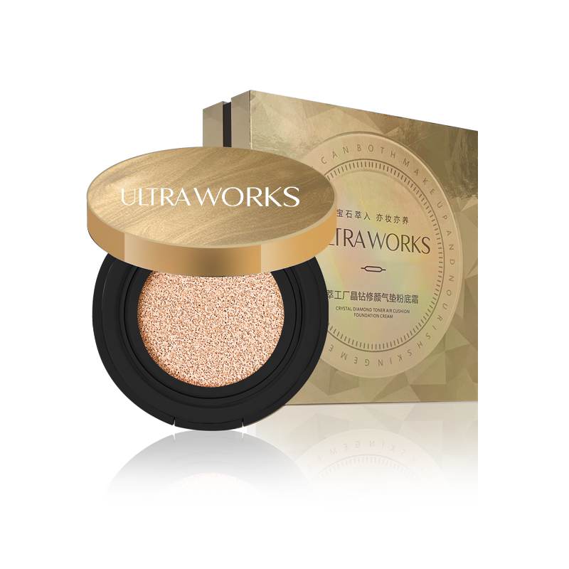 Ultraworks/萃工厂晶钻修颜气垫粉底霜（02象牙白）