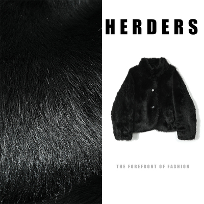 《邢康莉甄选》  短款立领托卡皮毛一体外套 52260