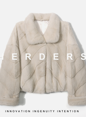 【晶晶姐妹专属】 短款小翻领水貂外套 52226